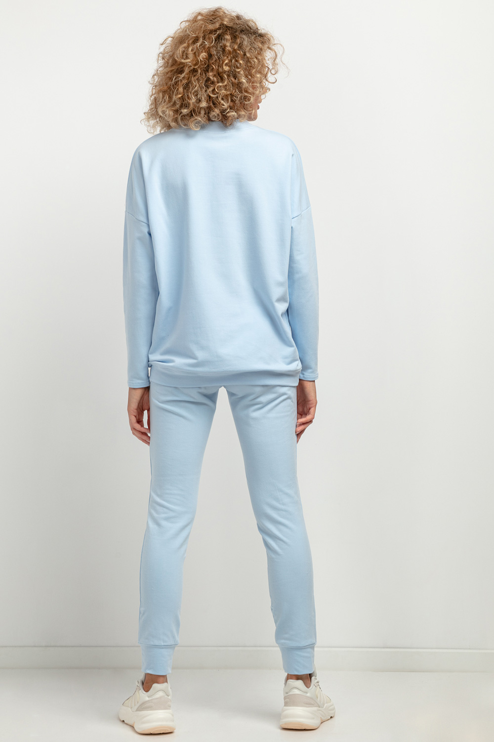 Bluza Damska Model T381/5 Light Blue - Tessita183218 - Niebieski - obrazek 3