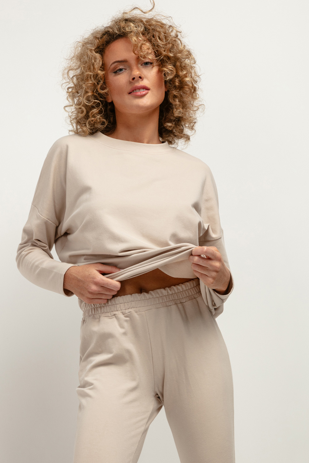 Bluza Damska Model T381/3 Light Beige - Tessita183220 - Beżowy
