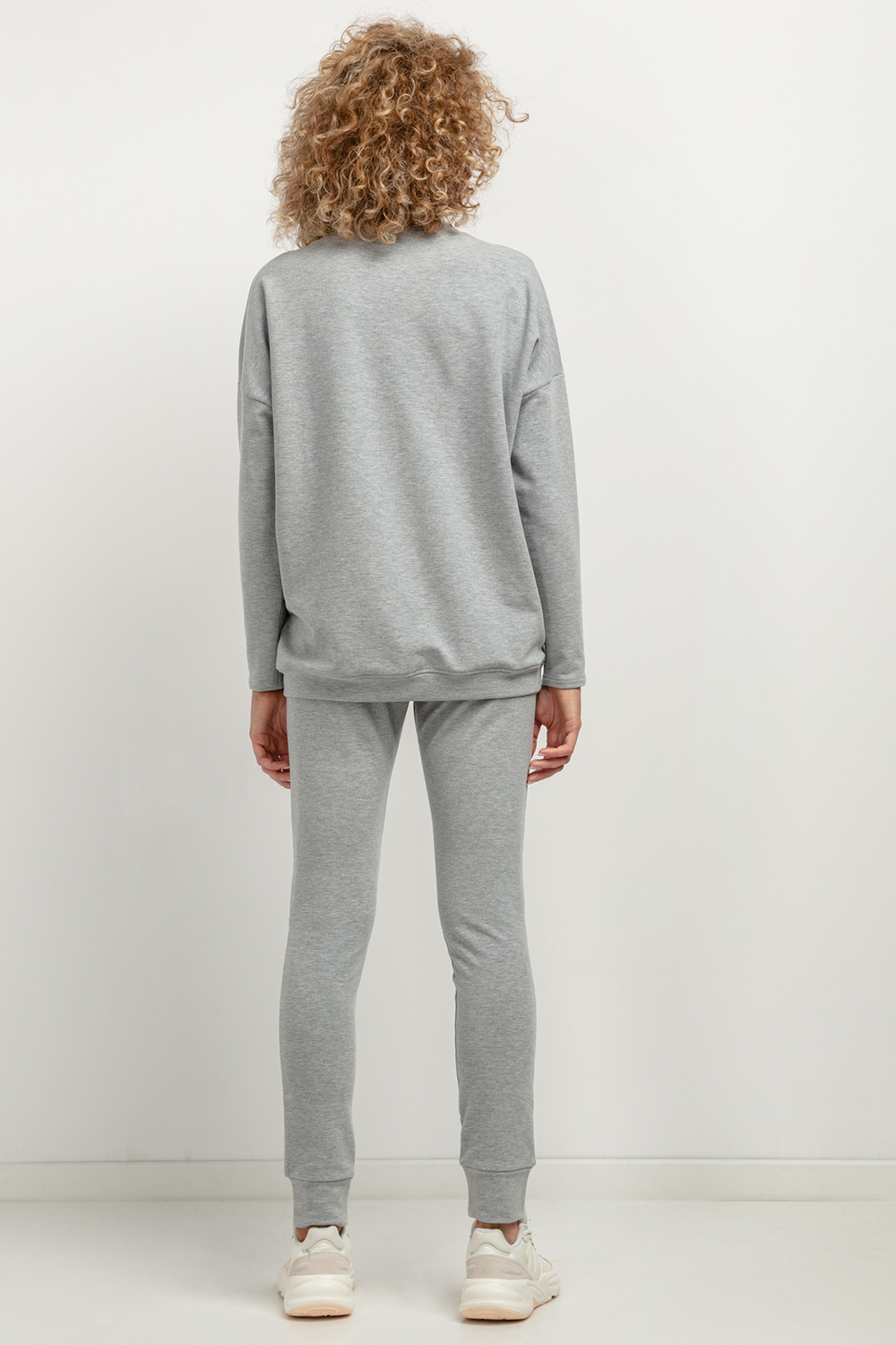 Bluza Damska Model T381/2 Light Grey - Tessita183221 - Szary - obrazek 3