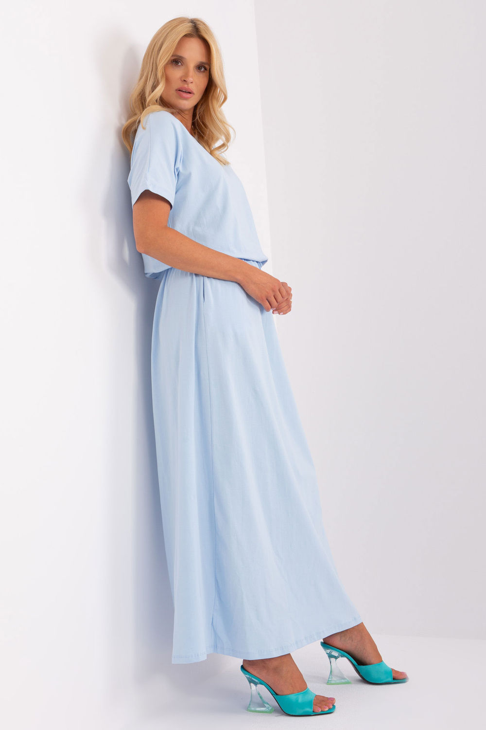 Sukienka Model RV-SK-7851.84 Light Blue - Relevance183522 - Niebieski - obrazek 3