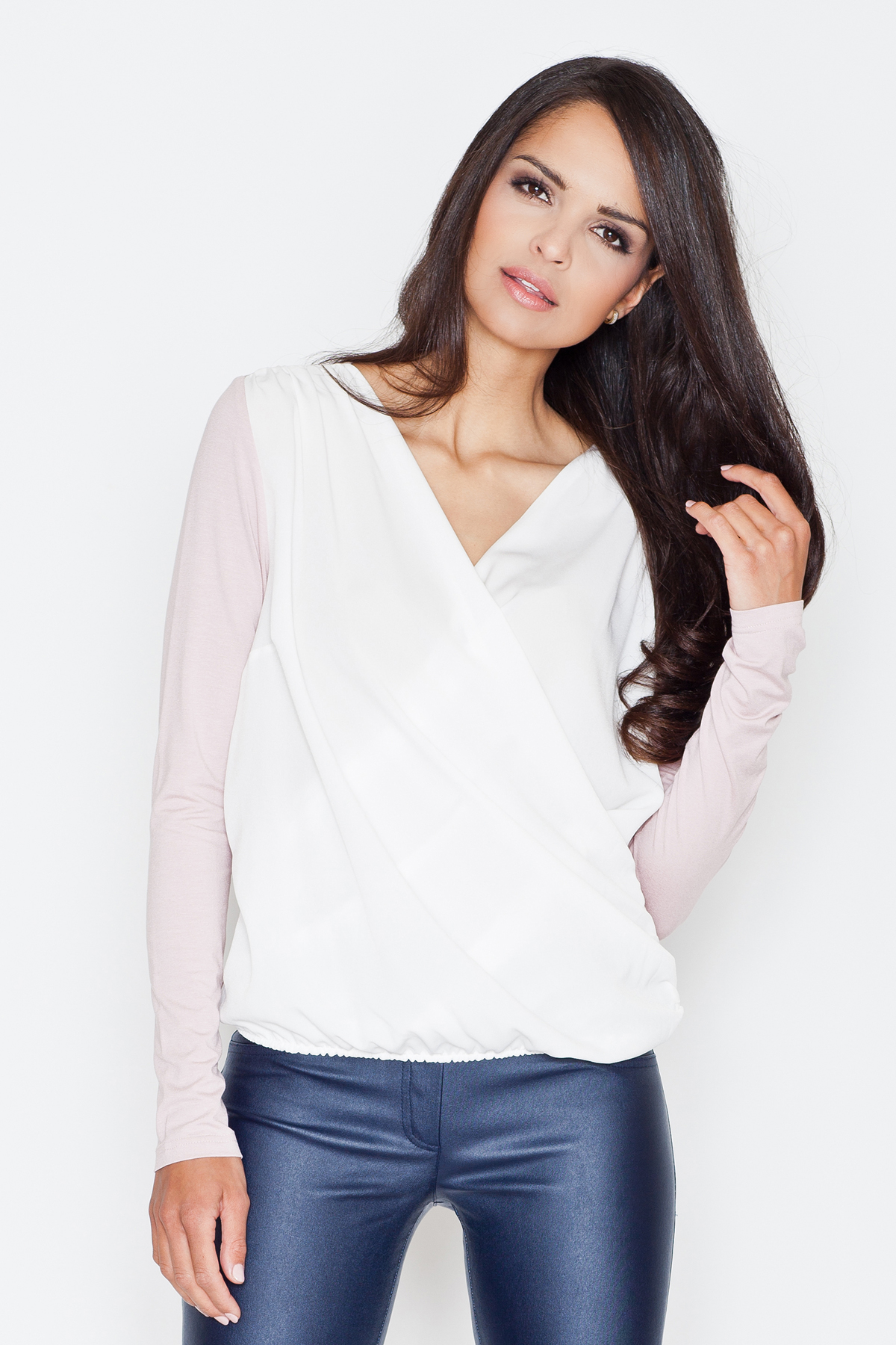 Bluzka Model 375 Pink - Figl43828 - Różowy