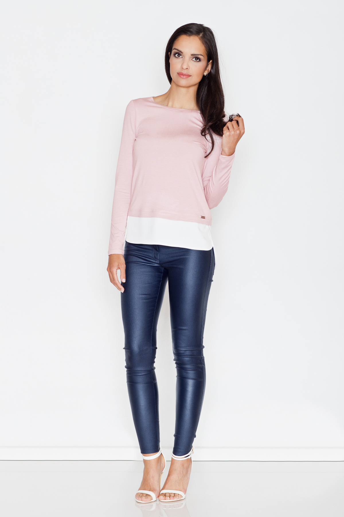 Bluzka Model 374 Pink - Figl43831 - Różowy - obrazek 2