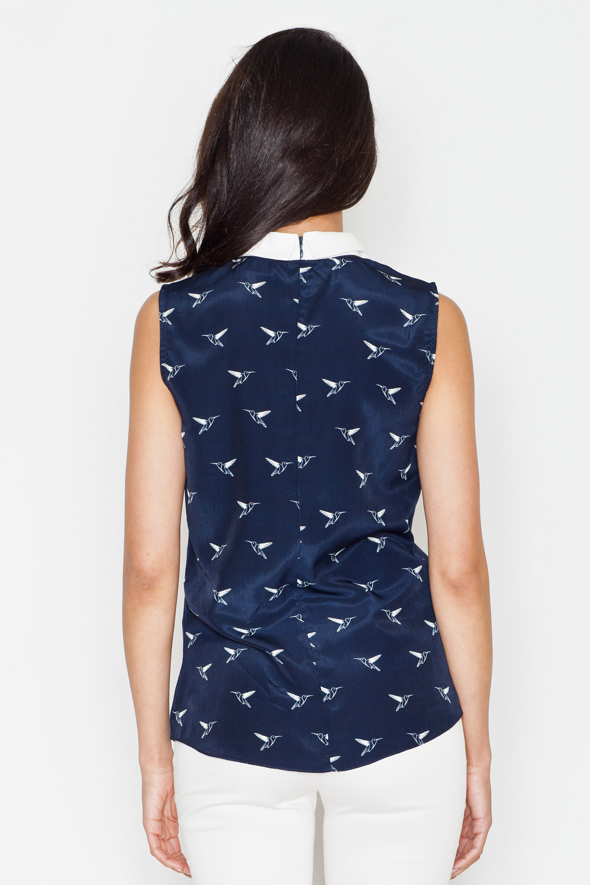 Bluzka Model 370 Navy - Figl43839 - Niebieski - obrazek 3