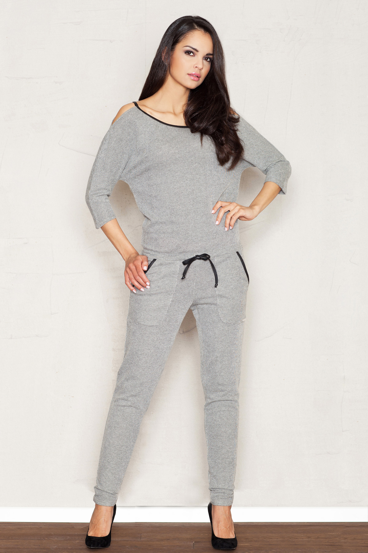 Kombinezon Damski Model 356 Dark Grey - Figl43841 - Szary