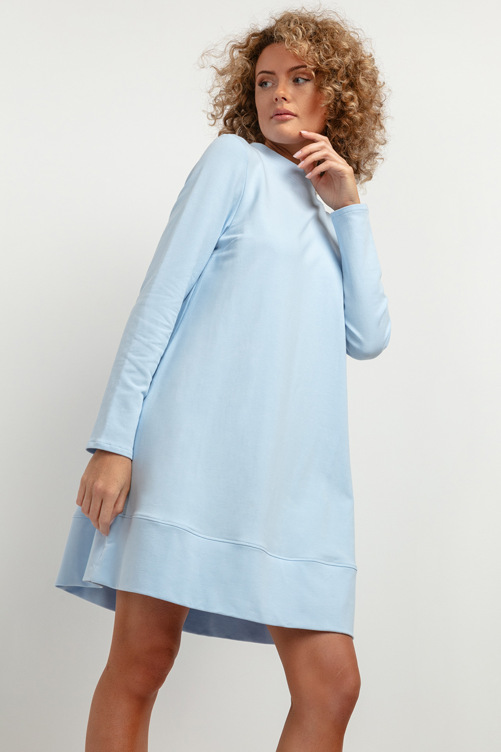 Sukienka Model T378/5 Light Blue - Tessita184403 - Niebieski
