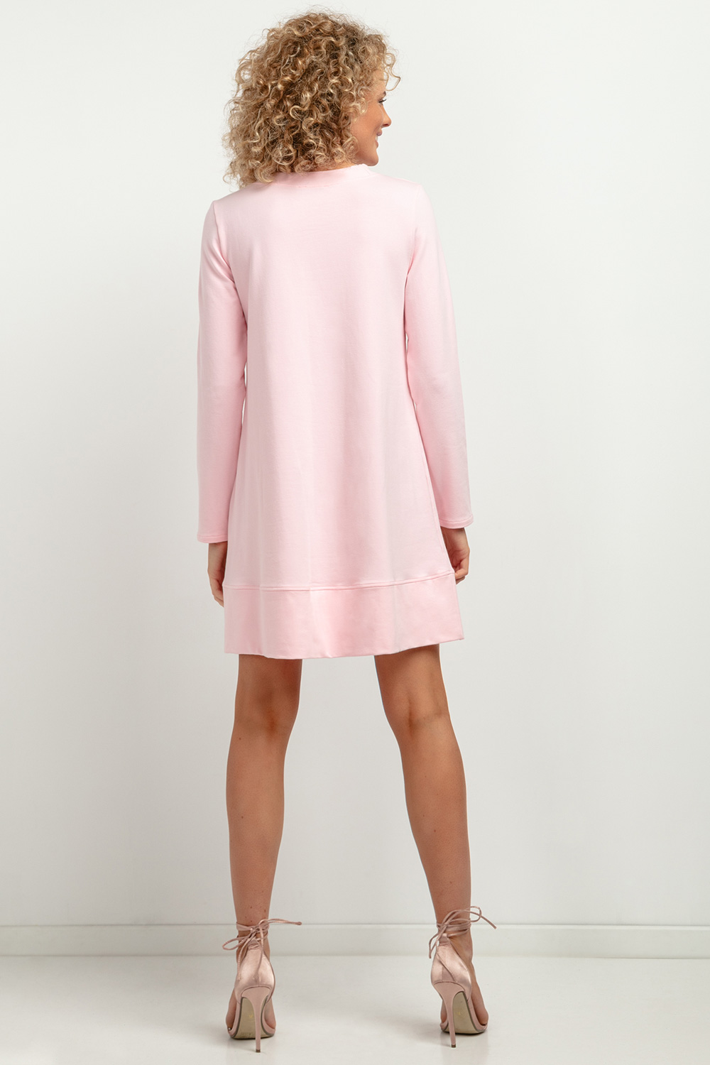 Sukienka Model T378/4 Light Pink - Tessita184404 - Różowy - obrazek 3