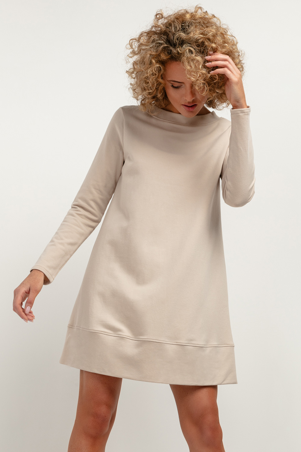 Sukienka Model T378/3 Light Beige - Tessita184405 - Beżowy