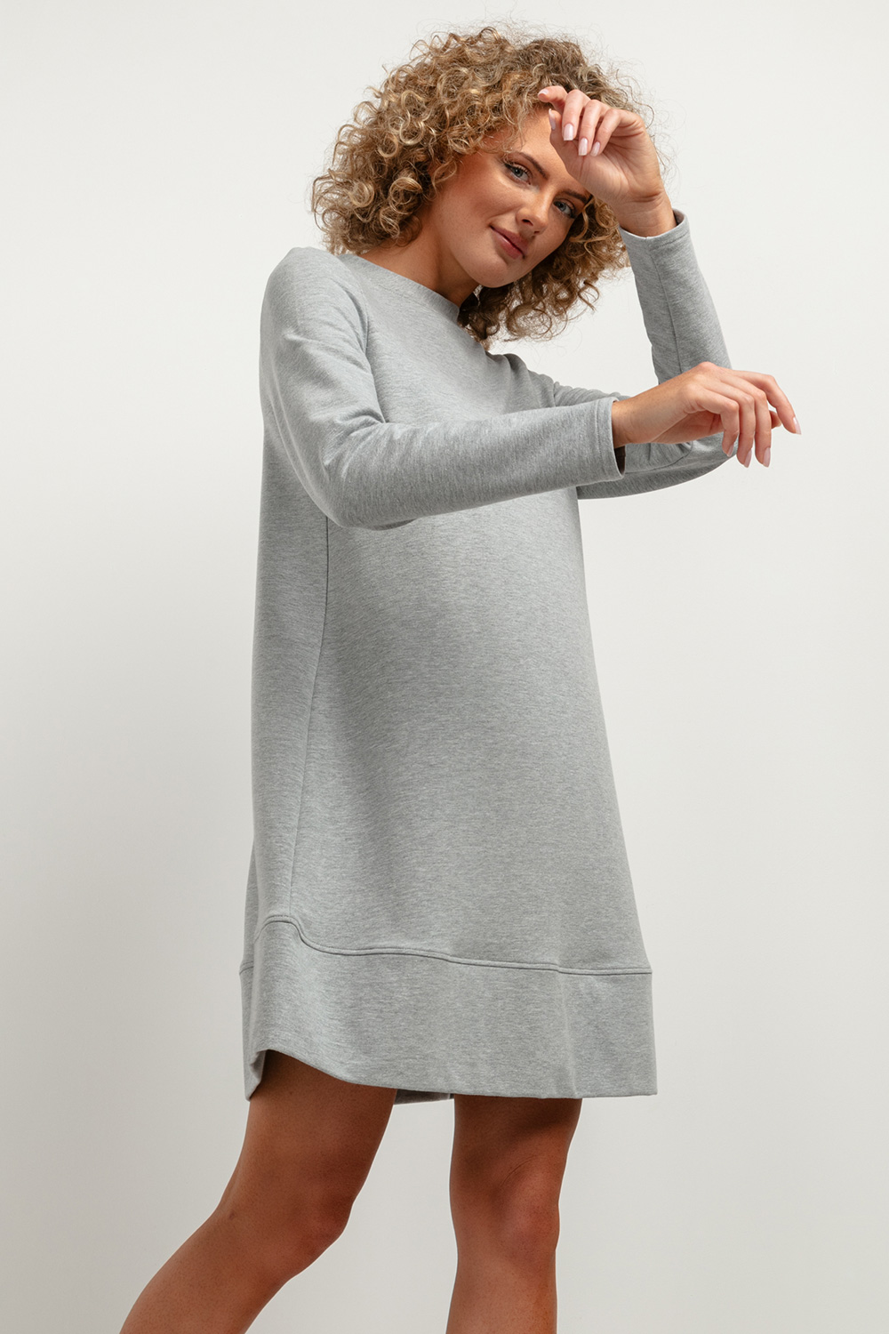 Sukienka Model T378/2 Light Grey - Tessita184406 - Szary