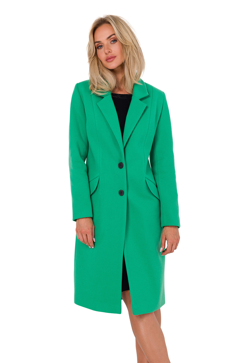 Płaszcz Damski Model MOE758 Green - Moe184726 - Zielony