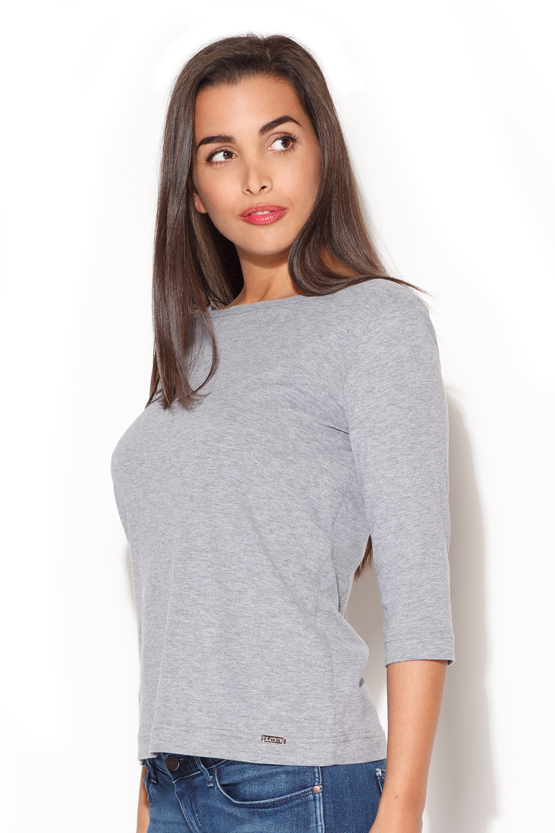 Bluzka Model K173 Grey - Katrus43981 - Szary