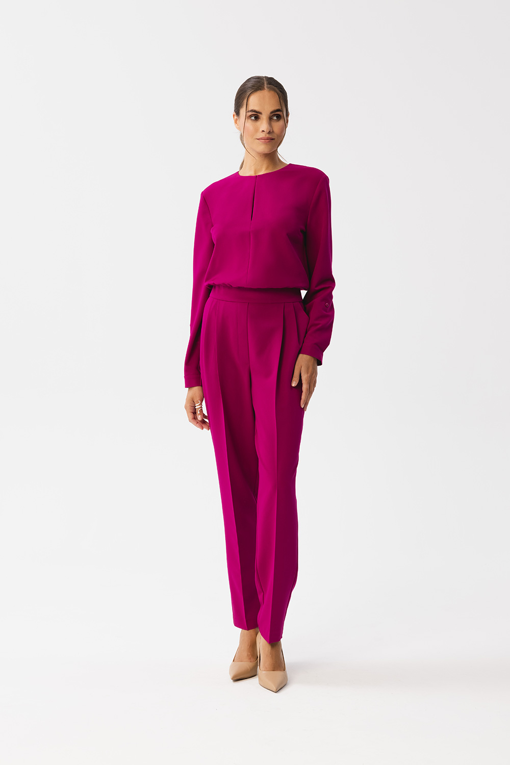 Kombinezon Model S355 Śliwka - Stylove185098 - Fioletowy