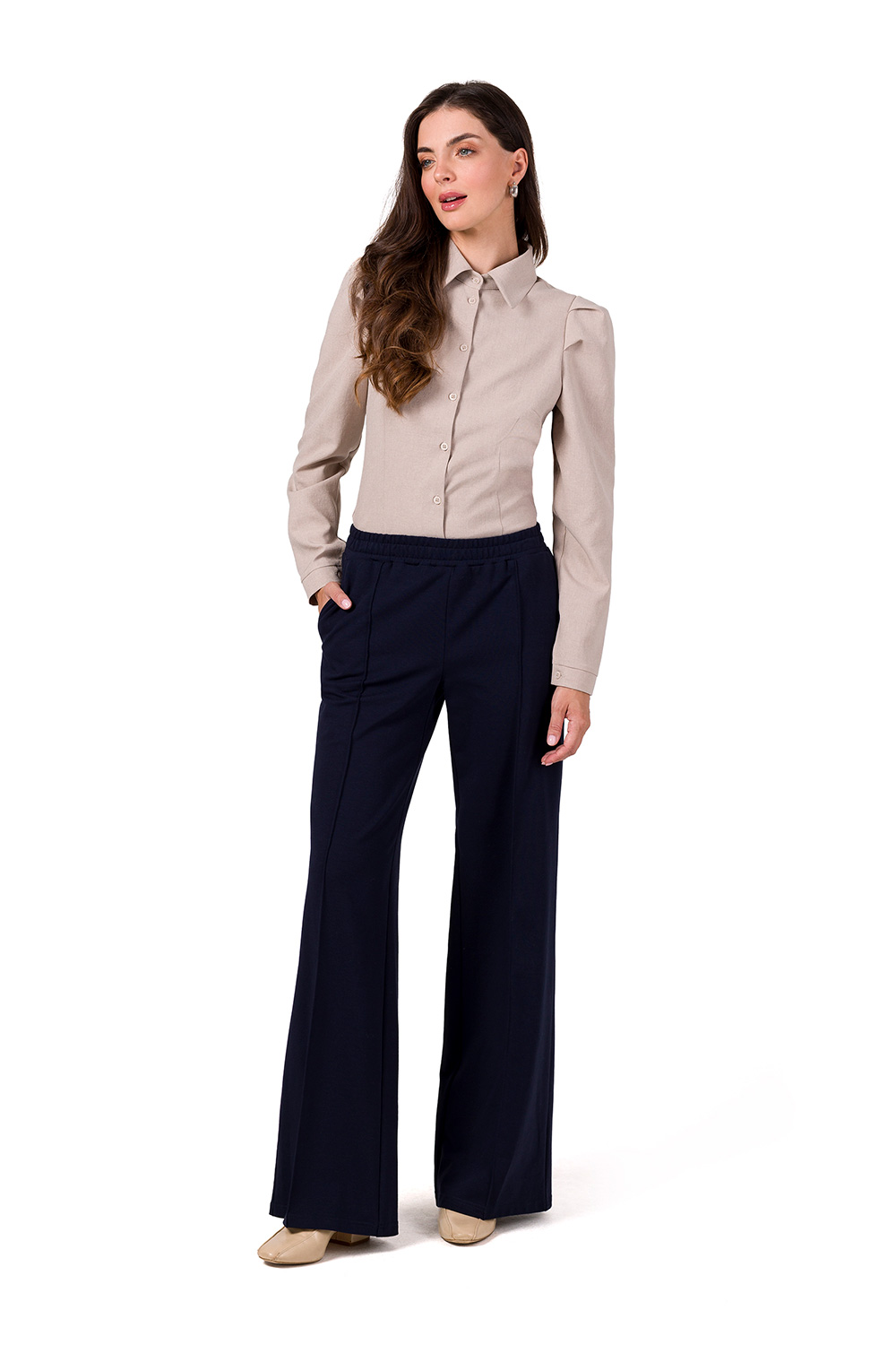 Spodnie Damskie Model B275 Navy - BeWear185785 - Granatowy