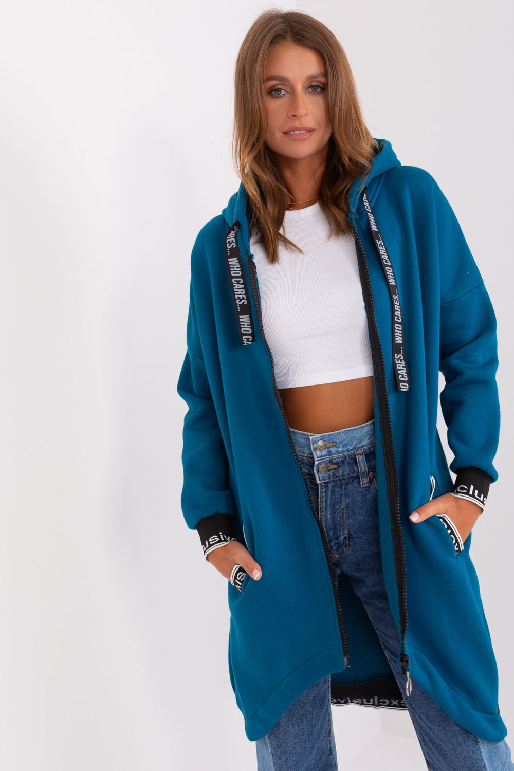 Bluza Damska Model RV-BL-6832-2.00P Morski - Relevance185932 - Niebieski