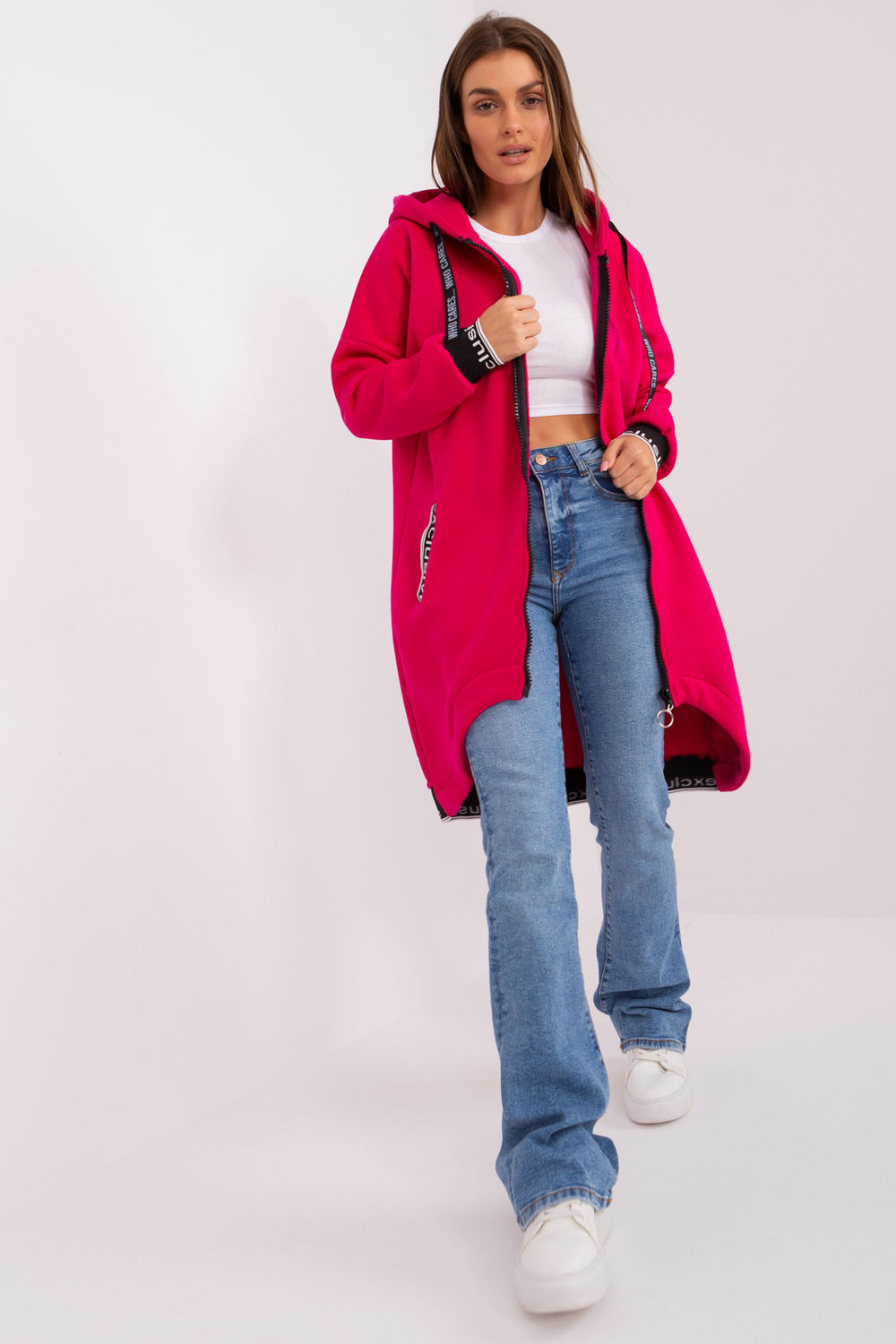 Bluza Damska Model RV-BL-6832-2.00P Fuksja - Relevance185935 - Różowy