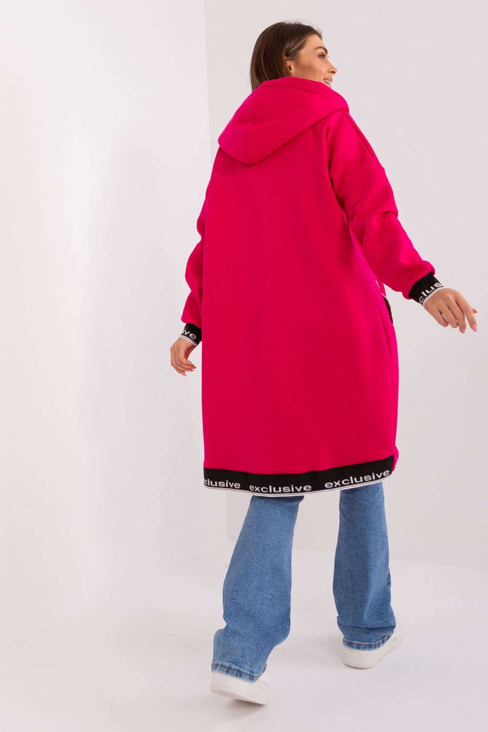 Bluza Damska Model RV-BL-6832-2.00P Fuksja - Relevance185935 - Różowy - obrazek 3