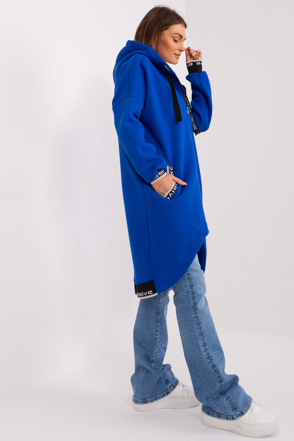 Bluza Damska Model RV-BL-6832-2.00P Cobalt - Relevance185936 - Niebieski - obrazek 2