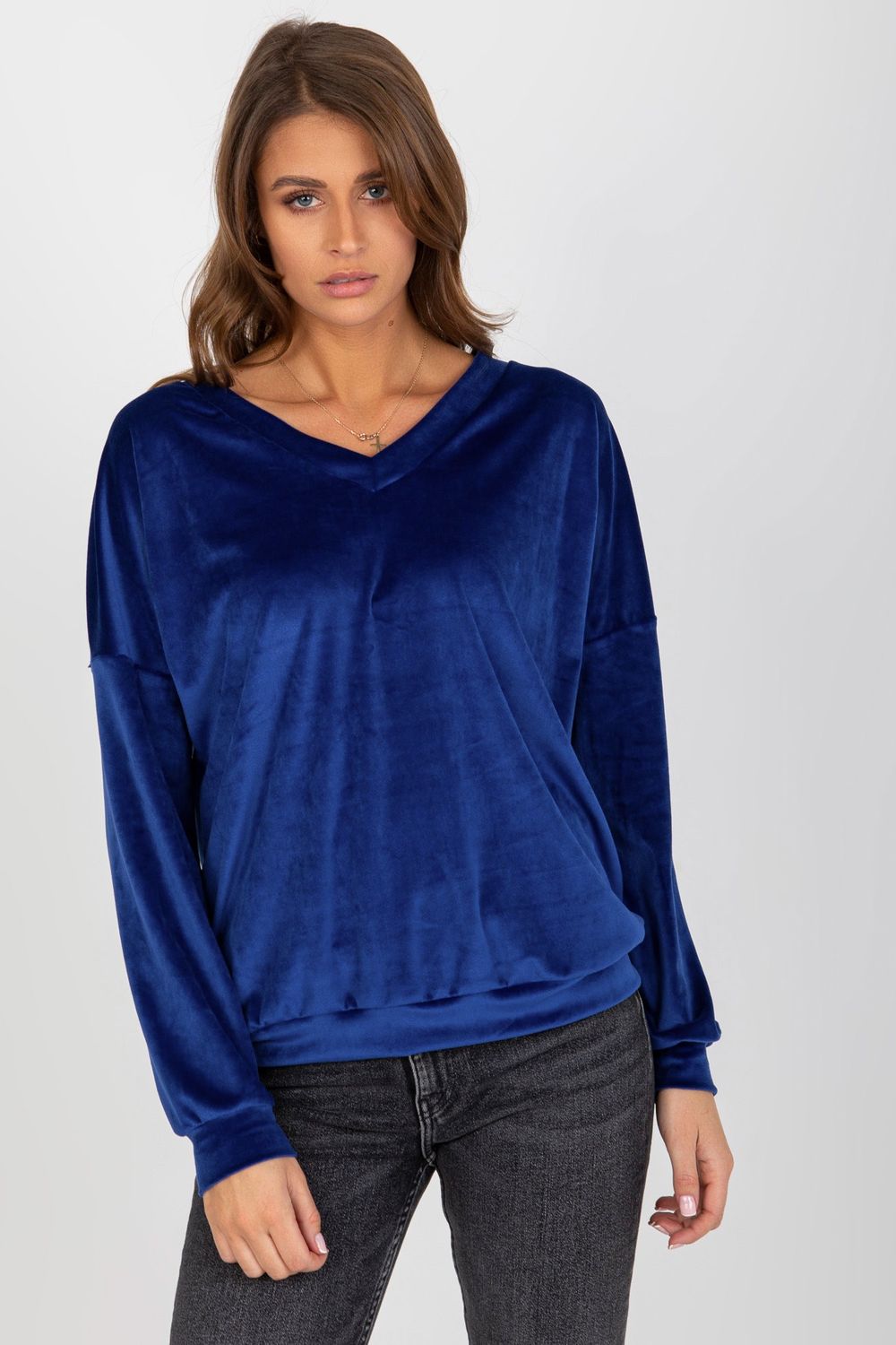 Bluza Damska Model RV-BL-8441.07P Cobalt - Relevance185954 - Niebieski