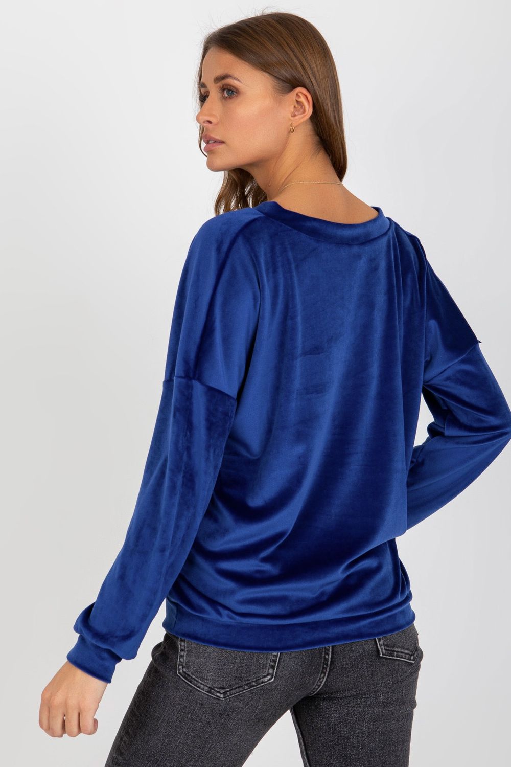 Bluza Damska Model RV-BL-8441.07P Cobalt - Relevance185954 - Niebieski - obrazek 3