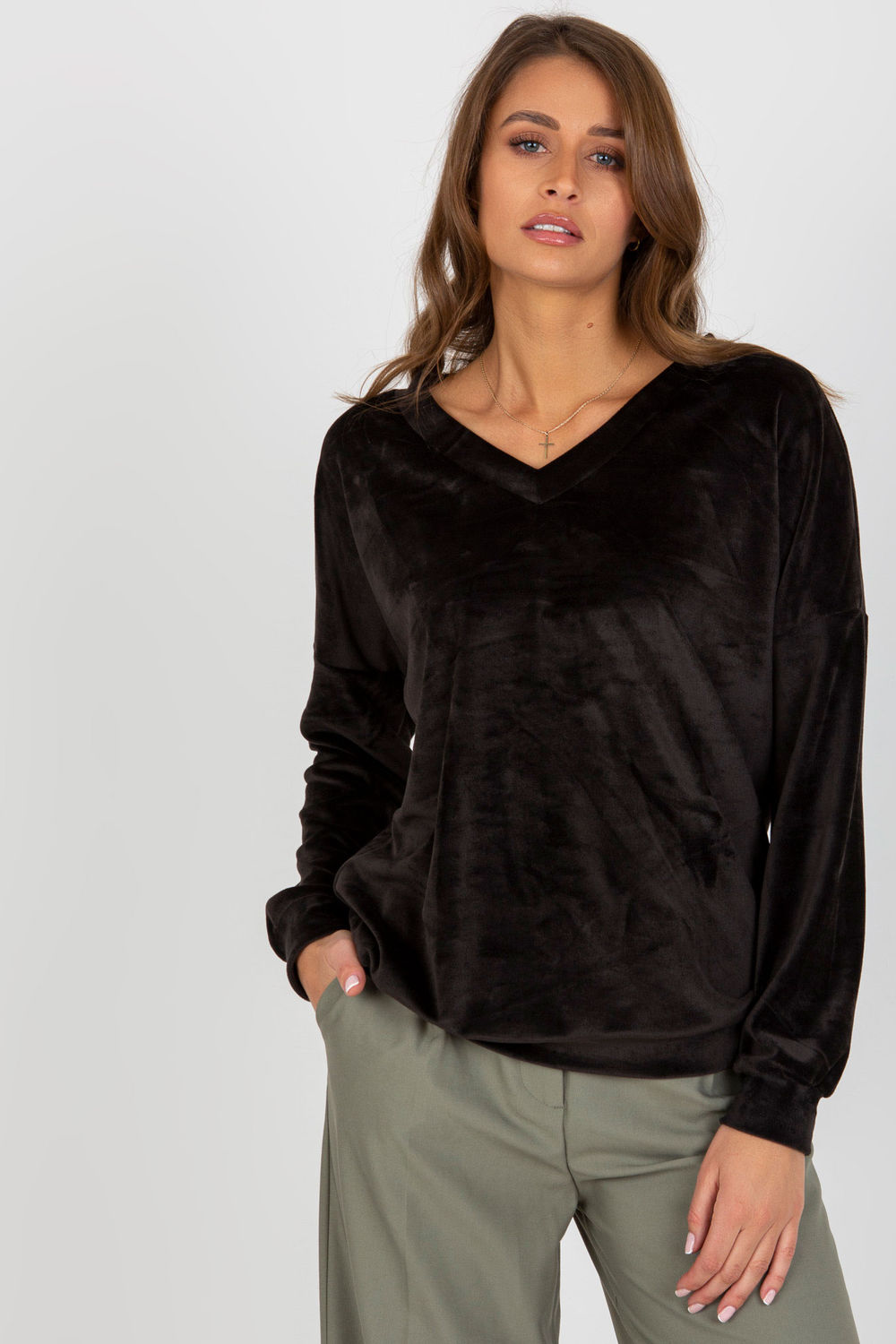 Bluza Damska Model RV-BL-8441.07P Black - Relevance185955 - Czarny