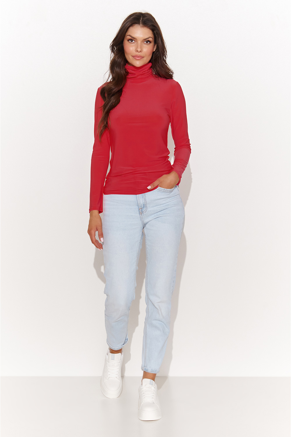 Bluzka Model NU460 Red - Numinou186771 - Czerwony - obrazek 2