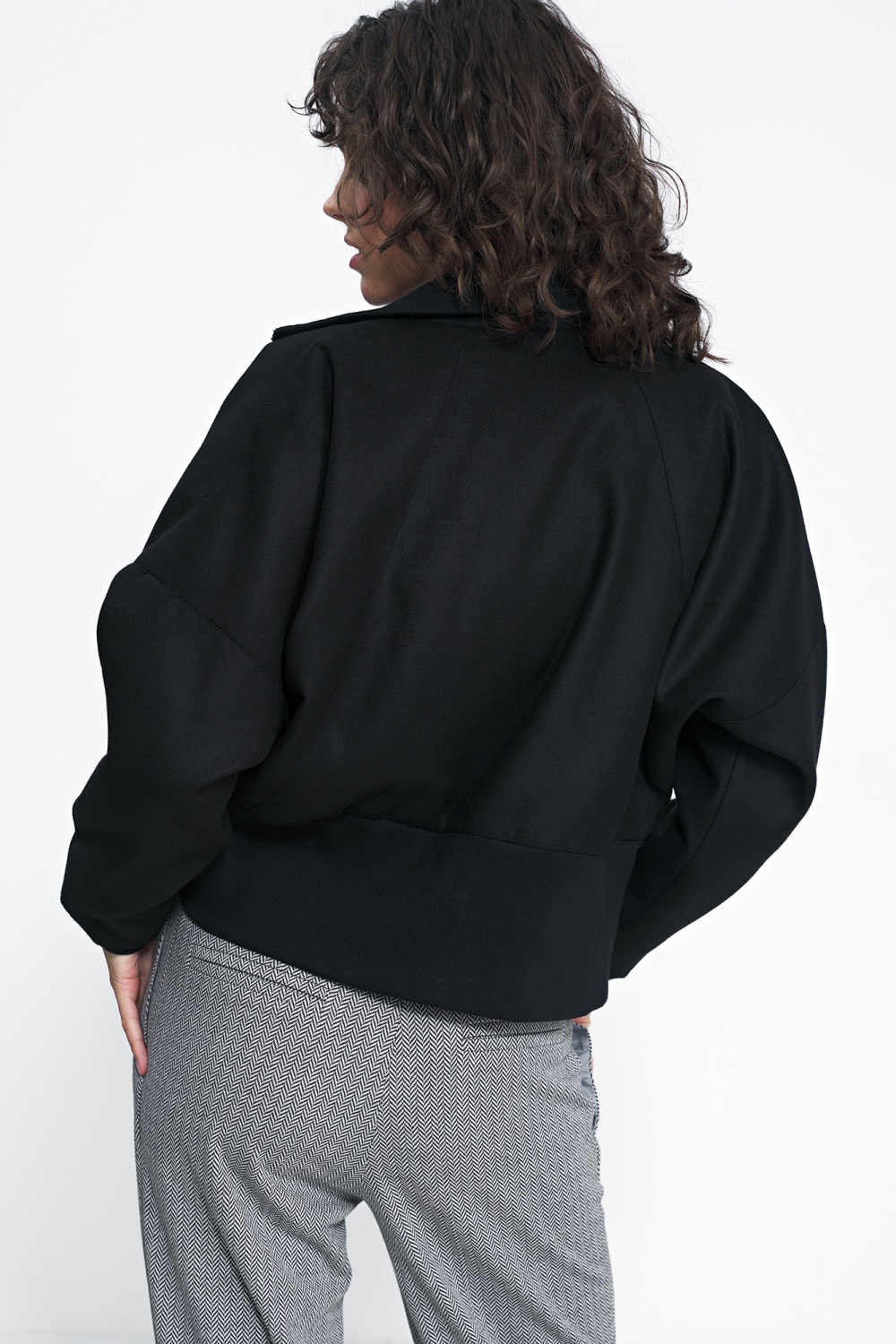 Czarna kurtka KU02 Black - Nife186841 - Czarny - obrazek 3