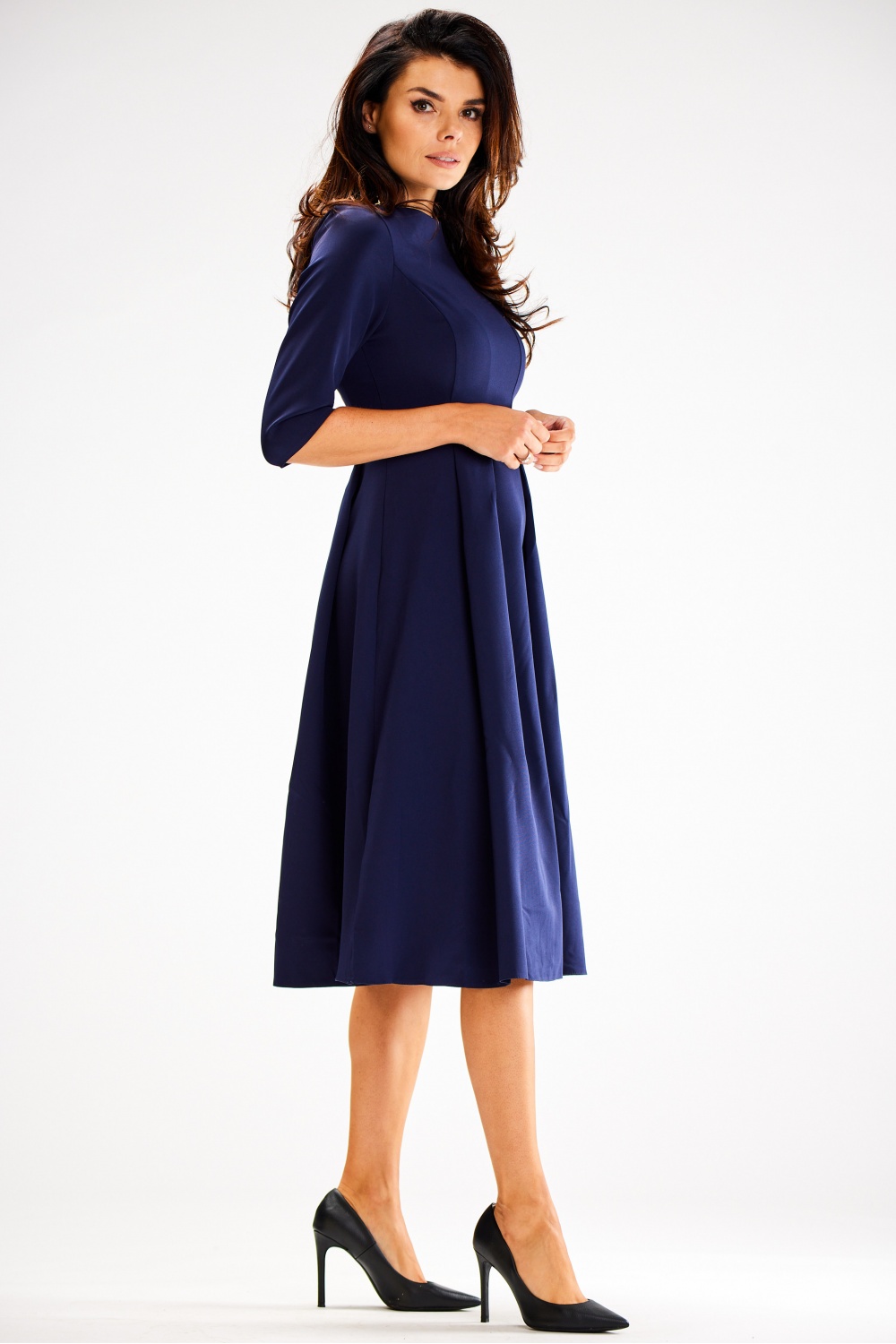 Sukienka Model A620 Navy - awama187117 - Granatowy - obrazek 2