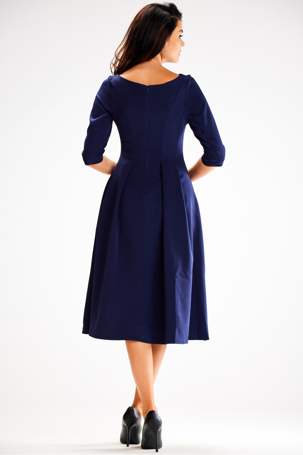 Sukienka Model A620 Navy - awama187117 - Granatowy - obrazek 3